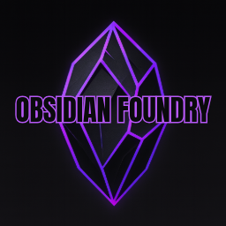 Obsidian Foundry crystal wordmark